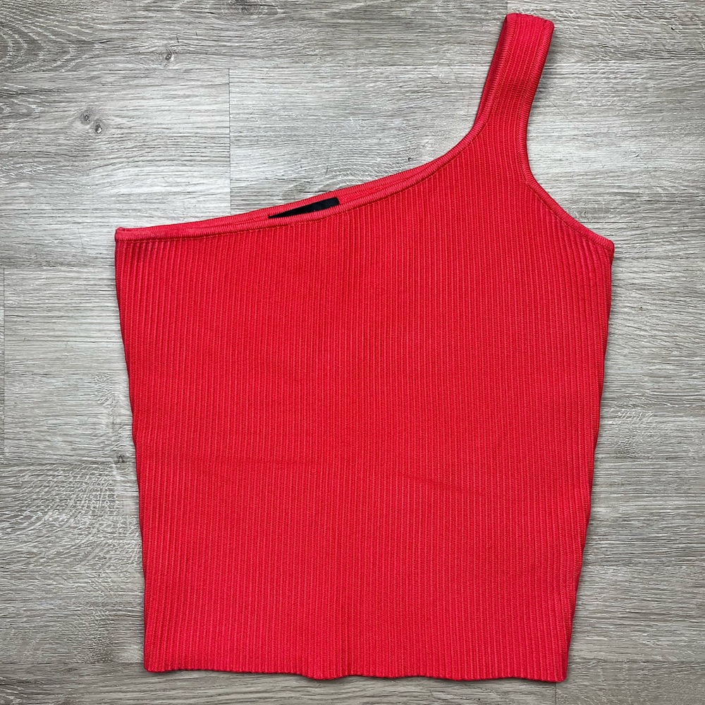 House of Harlow 1960 | Revolve | One Shoulder Ribbed Tank Top